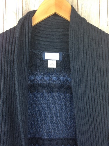 Motherhood Maternity sweater Large blue warm Duster Cardigan Wrap