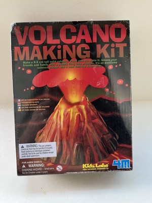 NEW 4M KIDZ LABS VOLCANO MAKING KIT EDUCATIONAL SCIENCE FAIR PROJECT SEALED