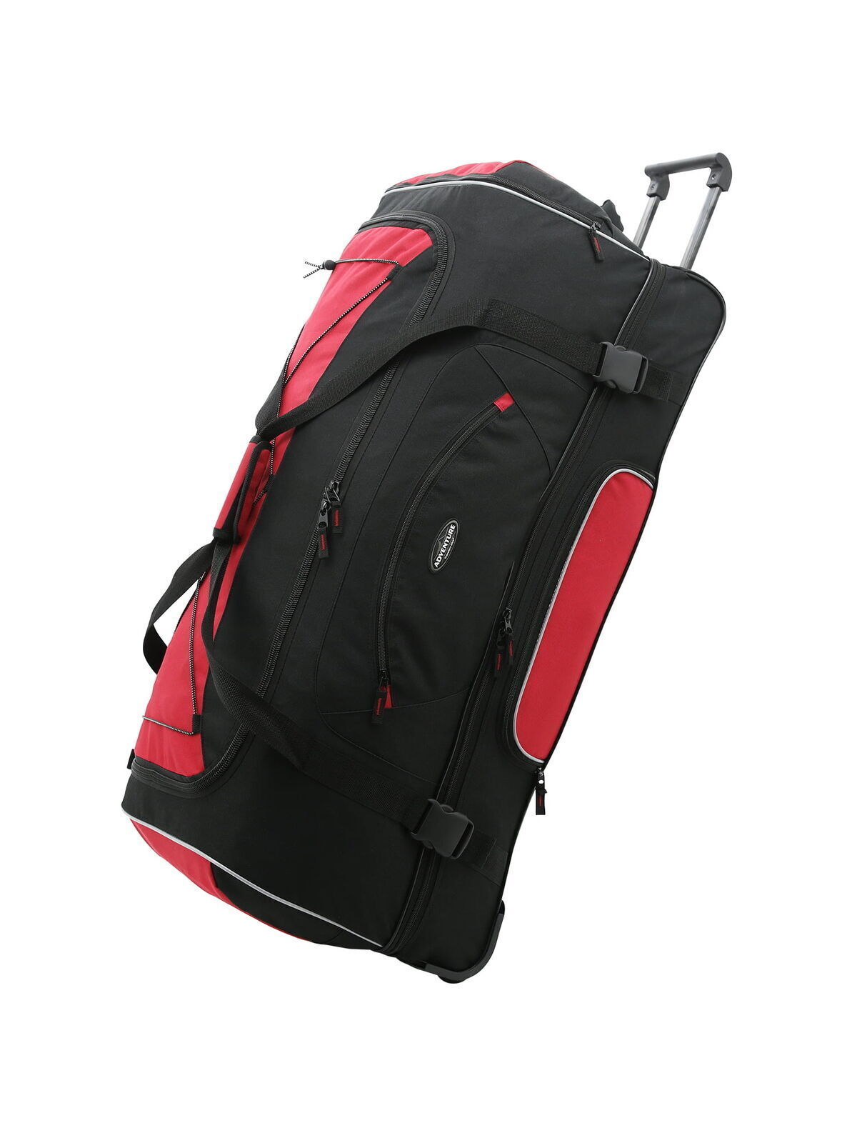 36-inch 2-section Drop Bottom Rolling Duffel with Telescopic Handle Trip Travel