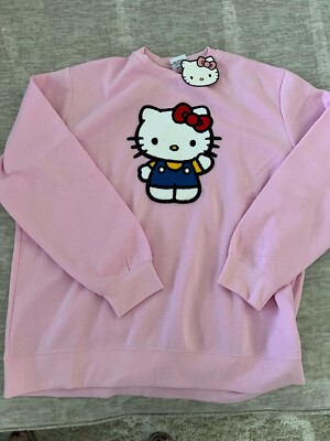 Sanrio Hello Kitty Crewneck Sweatshirt Size XL Pink
