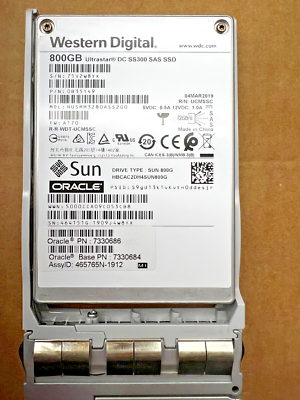 Qty of Oracle 7330684 7330686 7115079 800GB SAS-3 Solid State 