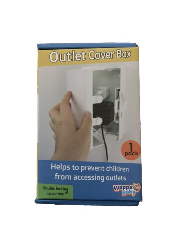 New Baby Safety Outlet Cover Box Double Locking Wappa Baby - Baby Safety