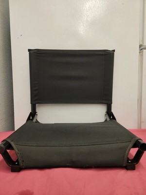 Cascade Mountain Tech Portable Folding Steel Stadium Seats for Bleachers Black 