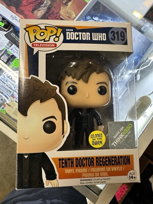 Funko POP! Doctor Who Vinyl Figure - TENTH DOCTOR REGENERATION (Glow) #319