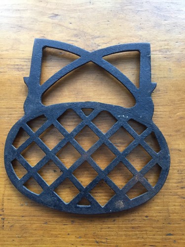 Antique Cast Iron Warming Shelf  Antique Wood Stove Parts Cook Stove Pan Holder