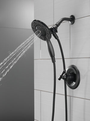 Delta Chamberlain Shower Trim w/ Valve Matte Black-Certified Refurbished