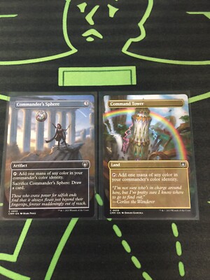 MTG Magic The Gathering Command Tower / Commander s Sphere Borderless Commander