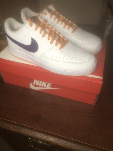 Nike Court Vision WHITE/ELECTRO PURPLE | eBay