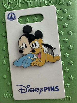 Disney Baby Mickey and Pluto Hug OE Pin