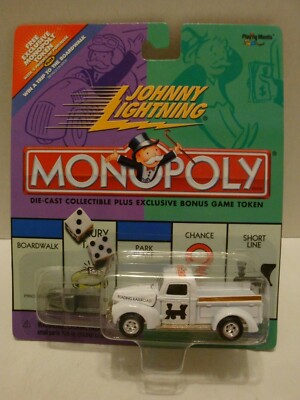 Johnny Lightning Monopoly 1940 Ford Pickup with Token Reading Railroad C35-123