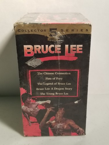 BRUCE LEE 5 Movies VHS Set Martial Arts Madness VCR 1997 Goodtimes Video