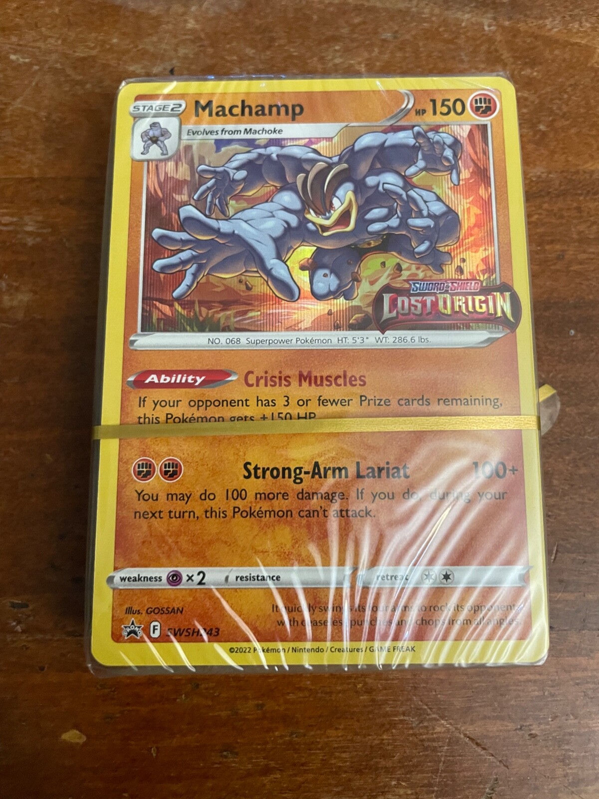 アメリカ購入品 表面はほぼ無傷 Machamp Machamp 59/108 Evolutions Stamped Prerelease Promo Holo