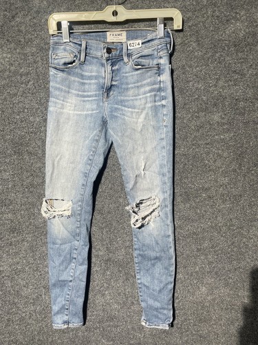 Frame Denim Le High Rise Skinny Jeans Women's Size 26 Blue