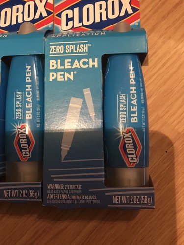 Lot Of 2 Clorox Zero Splash Bleach Pen, Brand New Free Shipping
