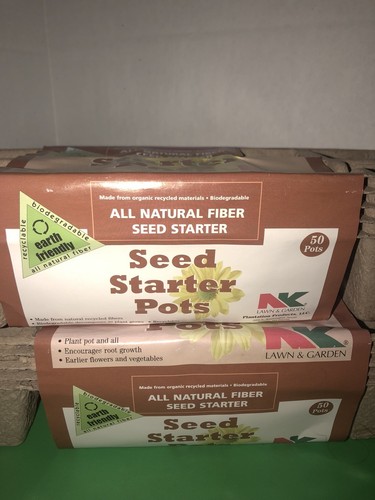 200 Seed Starter Pots All Natural Fiber Biodegradable Recyclable New