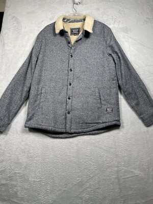 GRIZZLY GRIPTAPE Men s Sherpa Lined Button Up Jacket Shirt Size XL Shacket