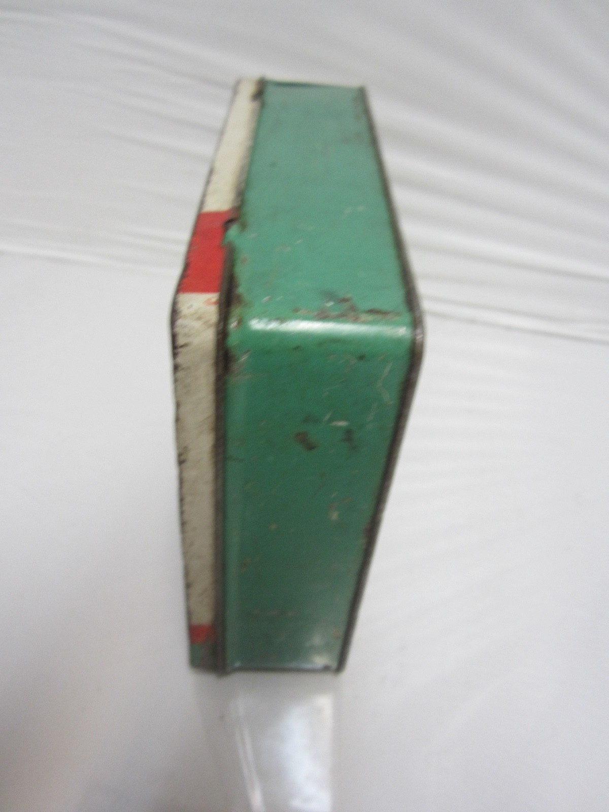 vintage metal box was first aid kit.. SEE DETAILS