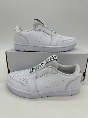 Air Jordan 1 Retro Low Slip on Women's Size 6 Triple White Shoes AV3918 100