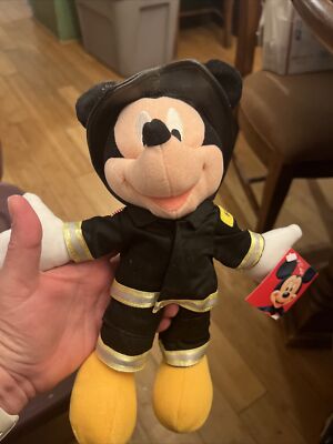 MICKEY MOUSE FIREMAN American Hero 10'' plush by Applause & Disney Collectable