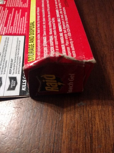 Raid Roach Gel 1.5 oz Tube Kills All Common Roaches Defense System