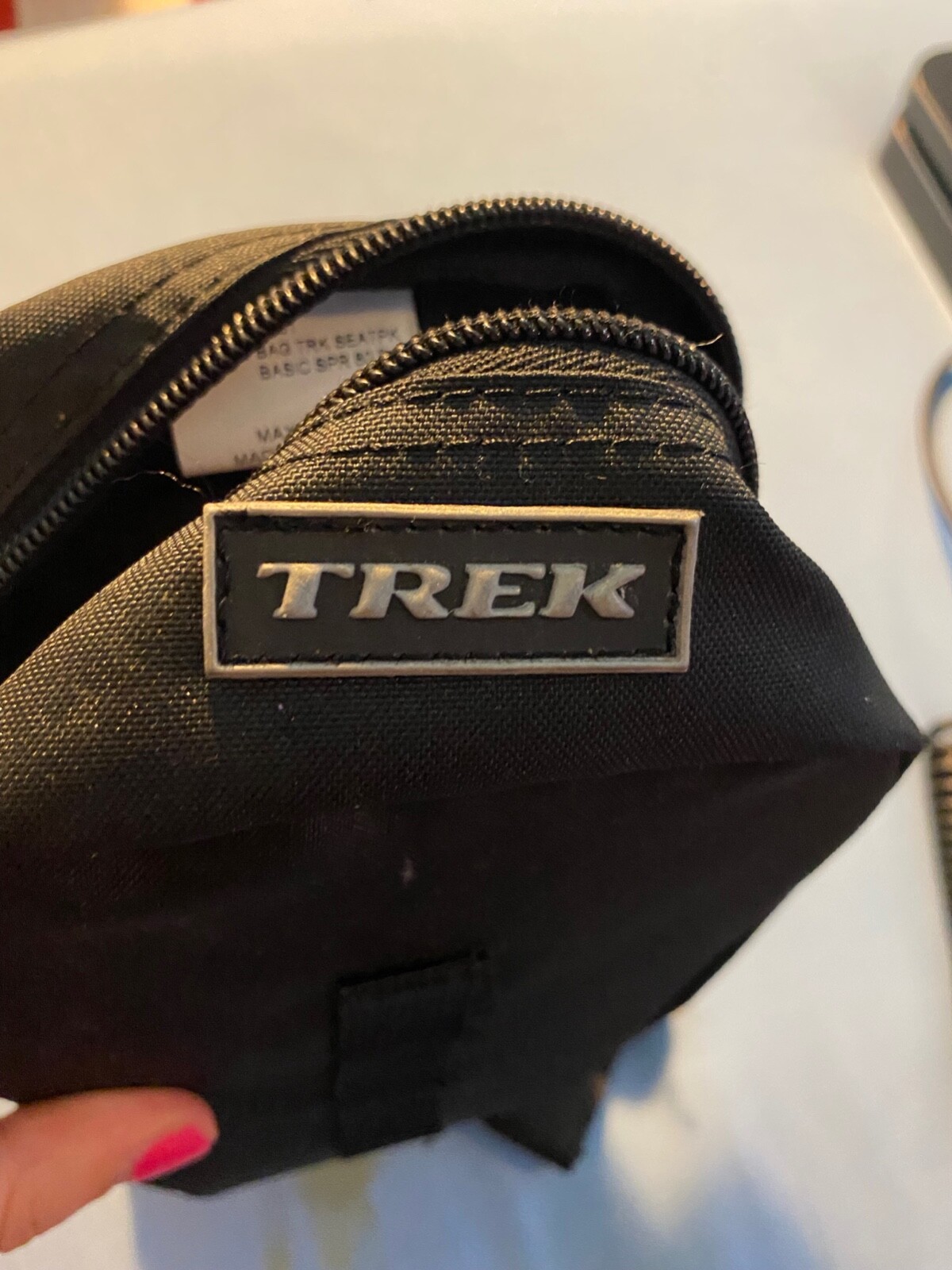 Vintage Trek Seat Bag Saddle Black MTB Road Storage Pack Bicycle Tour Storage