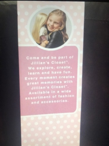 Jillian's closet 18'' , 18 inch  doll.