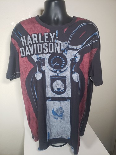 Trunk LTD Harley Davidson Full Print T-Shirt Size XL Super