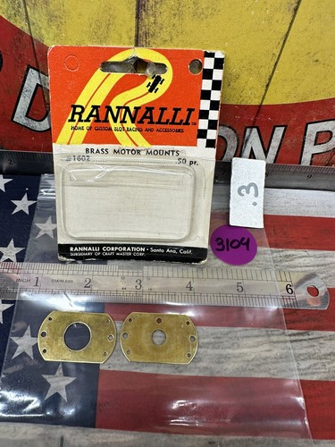 RANNALLI CUSTOM SLOT RACING AND ACCESSORIES #1602 Brass Motor Mounts