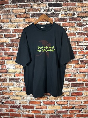 Vintage Y2K Wizard Of Oz Graphic T-shirt, Flying Monkeys, Size XXL