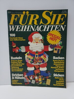 Fur Sie Weihnachten Magazine 1979 Crafts Recipes Christmas Vintage