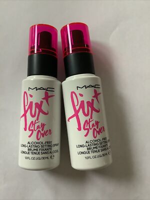 2 X MAC Fix+ plus Stay Over Alcohol-Free Setting Spray 30ml 
