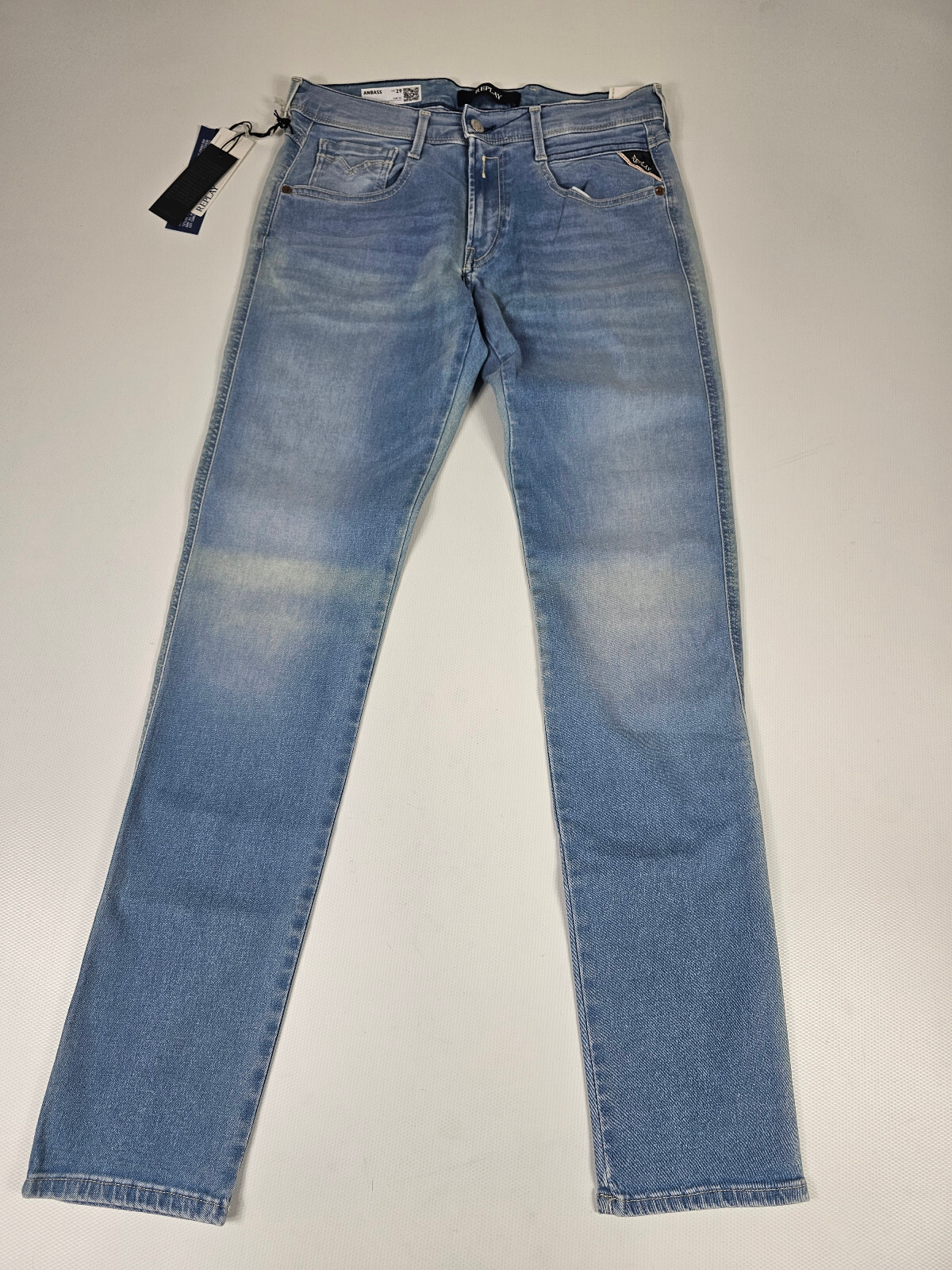 Replay Hyperflex RE-Used Anbass Slim Fit Stretch denim Jeans Replay Hyperflex RE-Used Anbass Slim Fit Stretch denim Jeans