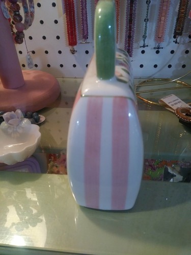 Andrea By Sadek Pink Stripes  & Rose Bud 