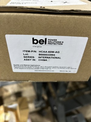 BEL POWER SOLUTIONS POWER SUPPLY  HCAA-60W-AG +5V,+15V,-15V(12 to 15V ajustable)