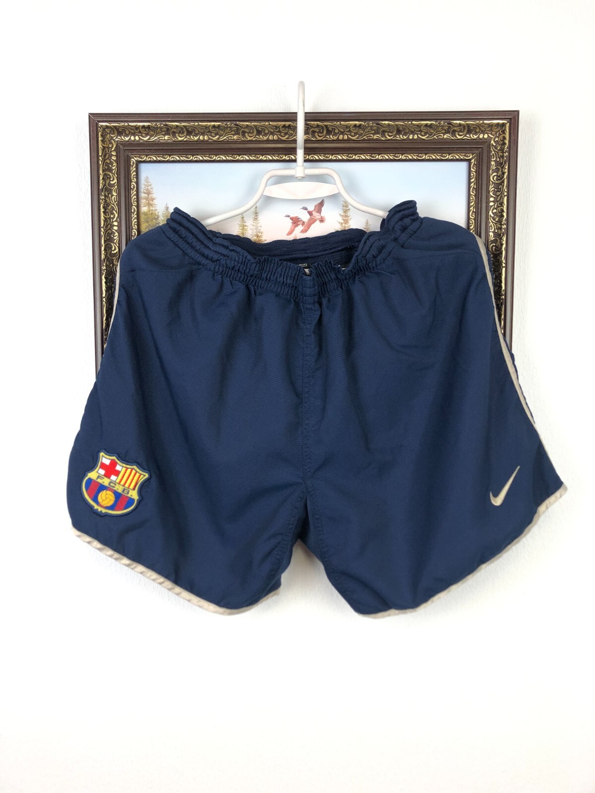 Nike ナイキ　FC Barcelona ハーフベンチコート XL 黒/青 Nike FC Barcelona ベンチコート ネイビー - メルカリ