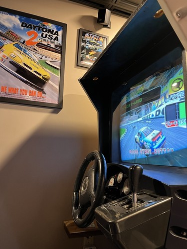 Daytona USA 2 Power Edition Arcade Glossy Promo Ad Poster