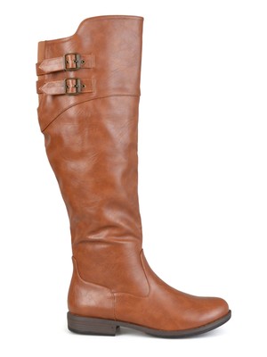 

JOURNEE COLLECTION Женские коричневые сапоги Tori с круглым носком на блочном каблуке, Коричневый, TORI-CHT-080