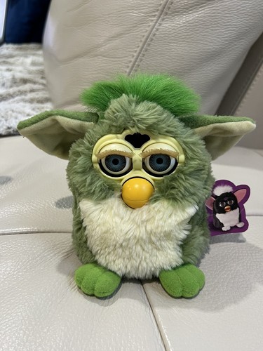 WORKING Frog Furby 1999 Tiger Hasbro Model 70-800 Tag Green