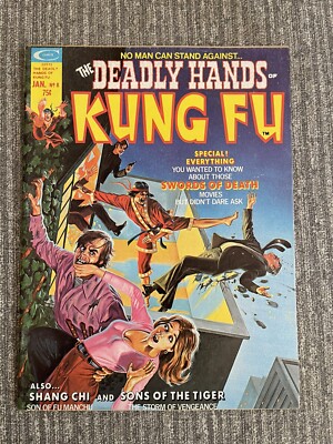 Marvel THE DEADLY HANDS OF KUNG FU #8 1975 George Perez Shang-Chi Higher Grade