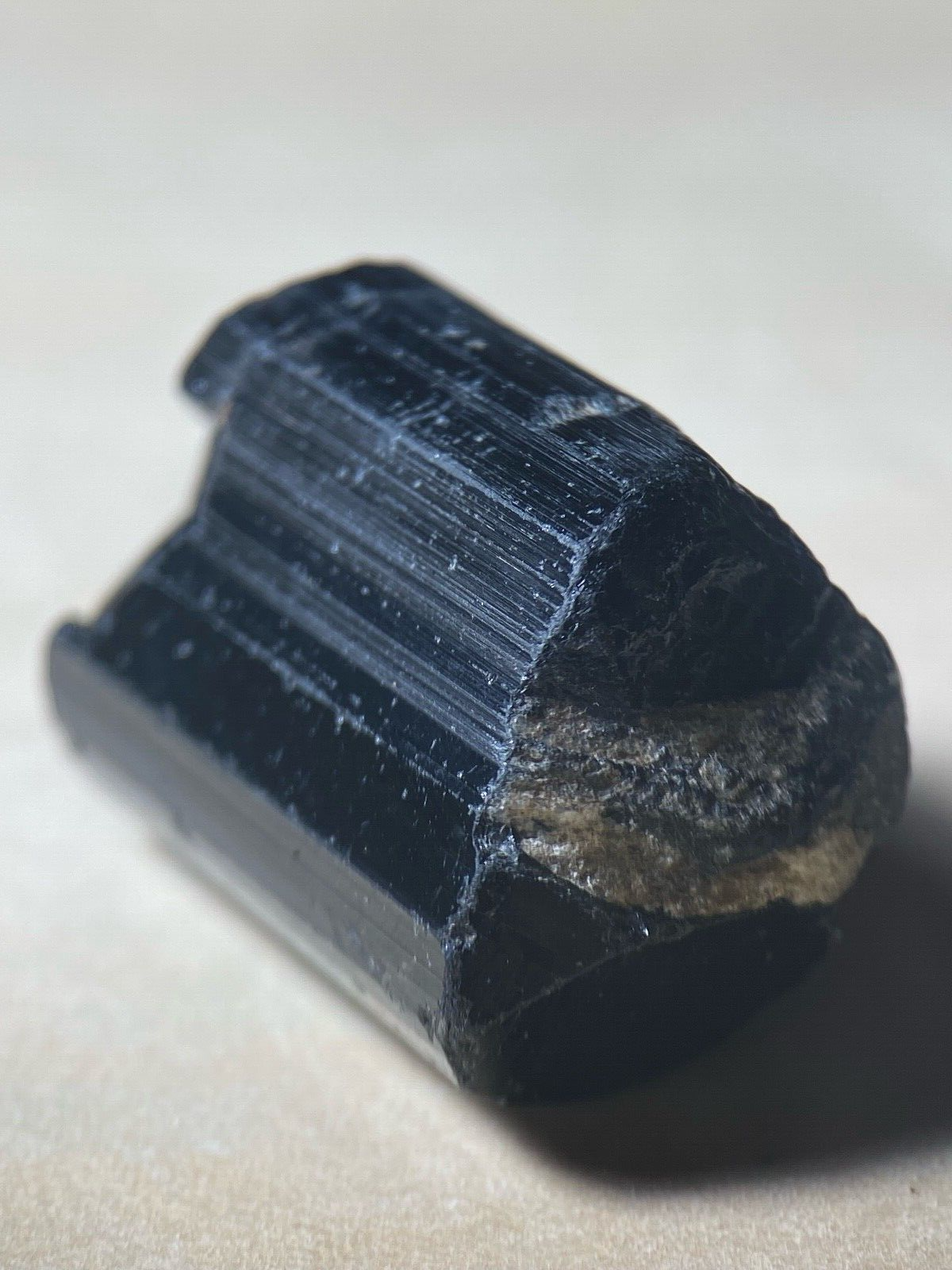 104 Carat Rare Black Tourmaline Crystal Specimen From Gilgit-Baltistan, Pakistan