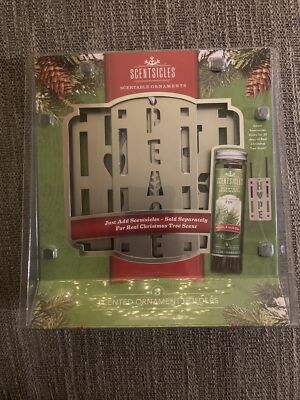 Scentsicles Scented Ornament Holders, Silver, 3 Ornaments and 3 Ribbon Hangers