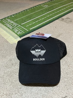 Helley Hanson Boulder Colorado - Black Mesh Trucker Hat