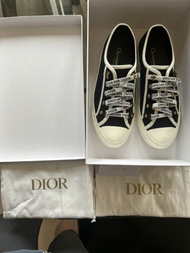 Christian Dior Sneakers - Walk'n'Dior Black Cotton Canvas Christian Dior Sneakers - Walk'n'Dior Black Cotton Canvas