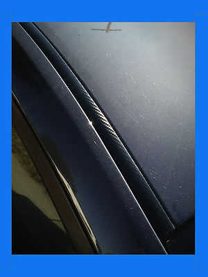 MERCEDES CARBON FIBER ROOF TRIM MOLDING 2PC W/5YR WARRANTY #2*