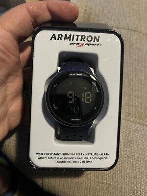 Armitron Sport Unisex Digital Chronograph Silicone Strap Watch
