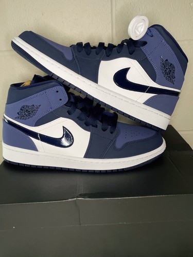 Jordan 1 Mid Obsidian Sanded Purple (Size 9.5) 554724-445 | eBay