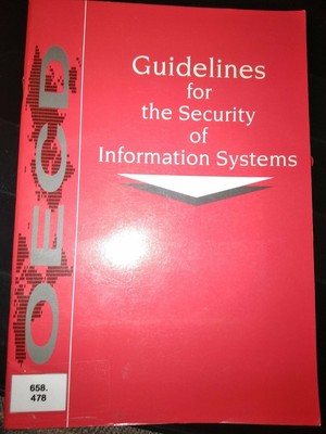 Guidelines for the Security of Information Systems - Paperback NEW OECD Staff 19