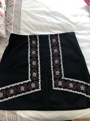 First And I Black Mini Skirt 