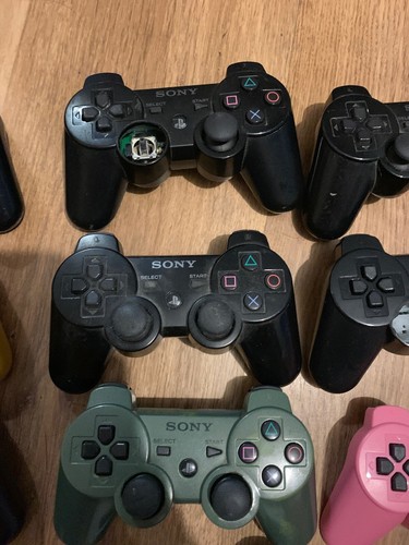 Lot Of 16 PS3 Controllers Broken For Parts Or Repair Playstation Originals