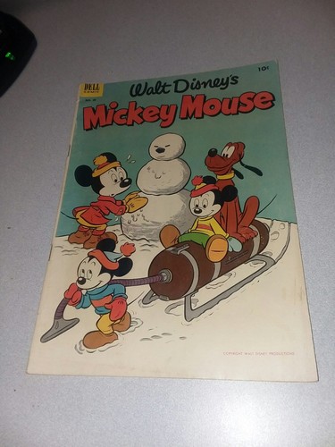 3 Issue mickey mouse Walt Disney golden age Dell Comics Lot Run set Collection